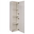 Cutler Kitchen and Bath Silhouette Modern Wood/Metal Linen Tower in Aria Oak