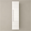 Cutler Kitchen and Bath Silhouette Modern Wood/Metal Linen Tower in Aria Oak