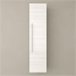 Cutler Kitchen and Bath Silhouette Modern Wood/Metal Linen Tower in Light Oak