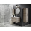 Cutler Kitchen and Bath Kato Modern Wood/Metal Linen Tower in Dorato Gray