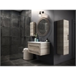 Cutler Kitchen and Bath Kato Modern Wood/Metal Linen Tower in Organic Oak