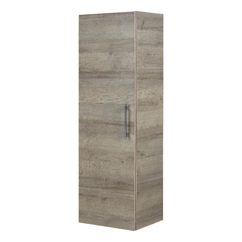 Cutler Kitchen and Bath Kato Modern Wood/Metal Linen Tower in Organic Oak