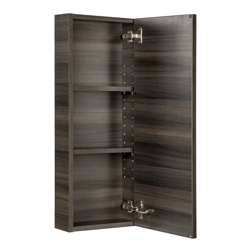 Cutler Kitchen and Bath Silhouette Modern Wood Medicine Cabinet in Dark Wood