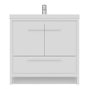 Alya Bath Sortino 36&quot Wood Bathroom Vanity with Acrylic Sink in White