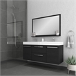 Alya Bath Ripley Modern Wall Mounted Wood Bathroom Vanity in Black