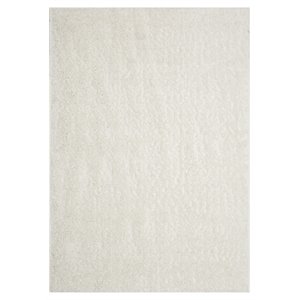 novelle home fili polypropylene/cotton bright shag rug in cream