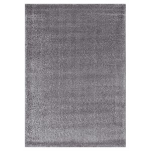novelle home finesse polypropylene/cotton shag rug in gray