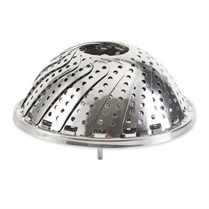 Silver Stainless Steel Vegetable Steamer - 9In - Ss