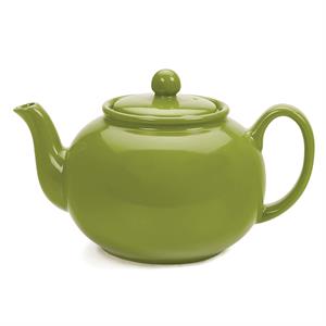 42oz Ceramic Stoneware Teapot Green 9.5x6x6