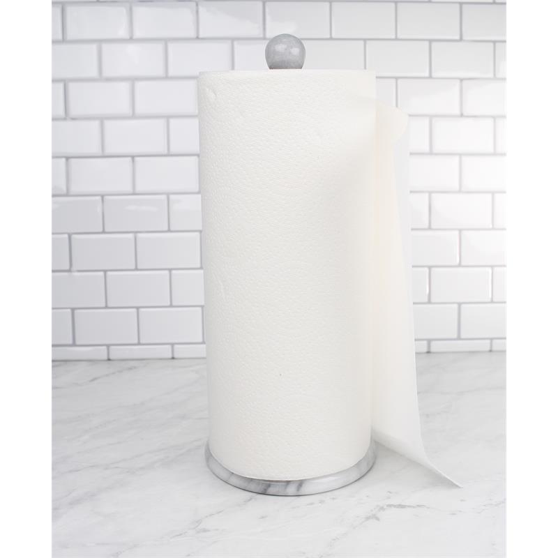 Marble Paper Towel Holder - Gray