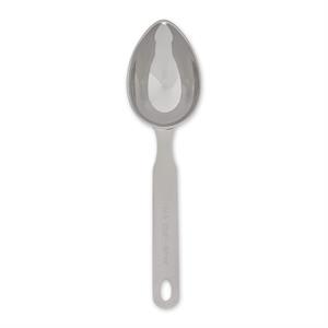 stailess steel silver oval measuring scoop - one quarter cup 9x2.25x1