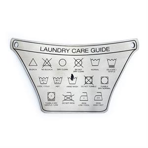 stainless steel silver laundry magnet 5.5x3.25