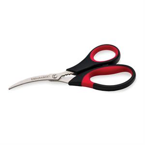 stainless steel silver seafood scissors 7x3.25