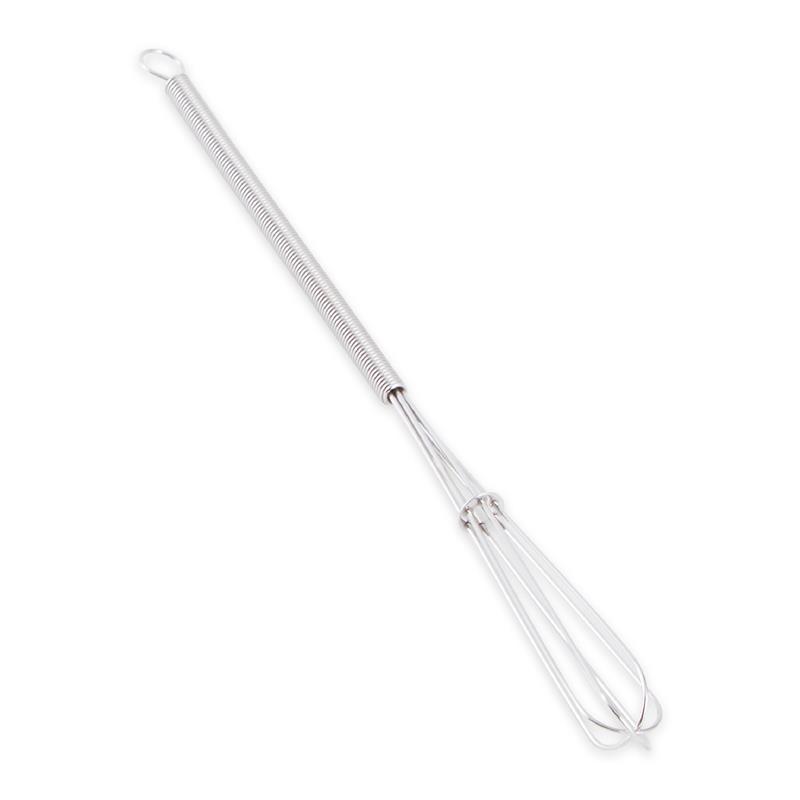 Mini Very Easy To Hold Whisk Silver Stainless Steel 9.09x0.79x0.63