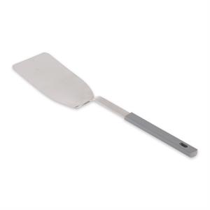 flexible spatula long handle silver stainless steel 11.75x2.75x0.75