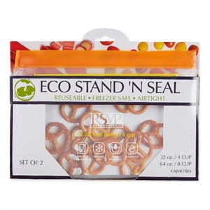 Eco Stand-N-Seal Bag (Set of 2) 8 Cup Capacity BPA-Free