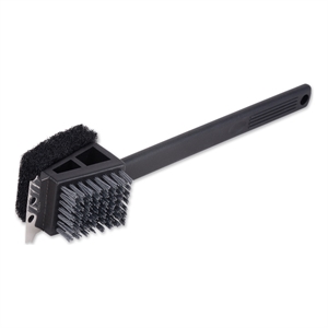 3-in-1 stainless steel nylon grill brush 13 inch