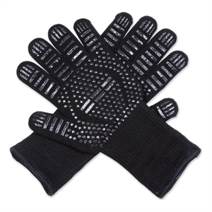 grill gloves 12.5 inch silicone textured exterior aramid fiber