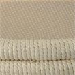 J&D Designs Co Delta Lower Shelf Coastal Cotton & Glass Side Table in Off White