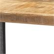 Jamie Young Co Farmhouse Traditional Iron/Wood Console Table in Natural/Black