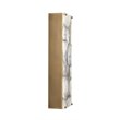 J&D Designs Co Adeline Rectangle Agate/Resin/Steel Wall Sconce in Antique Brass