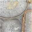 J&D Designs Co Adeline Rectangle Agate/Resin/Steel Wall Sconce in Antique Brass