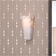 J&D Designs Co Borealis Tall Hexagon Stone Wall Sconce in Alabaster White