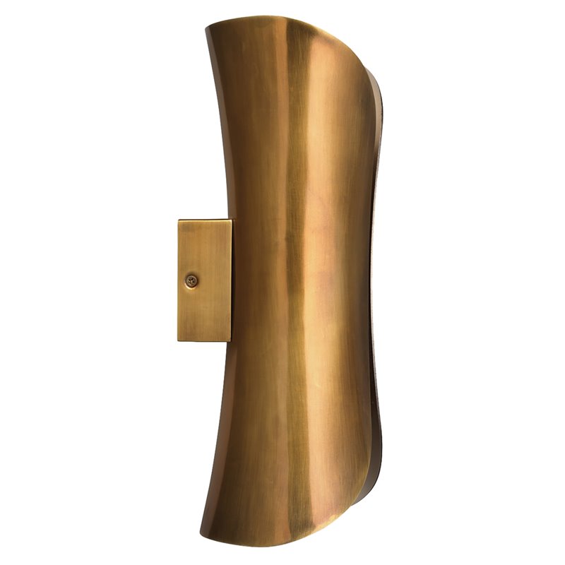 Jamie Young Co Capsule Modern Steel Metal Sconce in Antique Brass/Silver