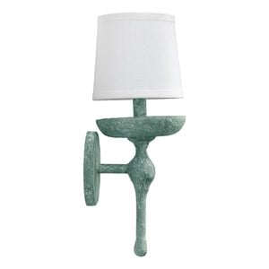 J&D Designs Co Concord Transitional Steel Metal/Plaster Wall Sconce in Gray