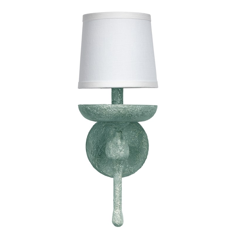 J&D Designs Co Concord Transitional Steel Metal/Plaster Wall Sconce in Gray