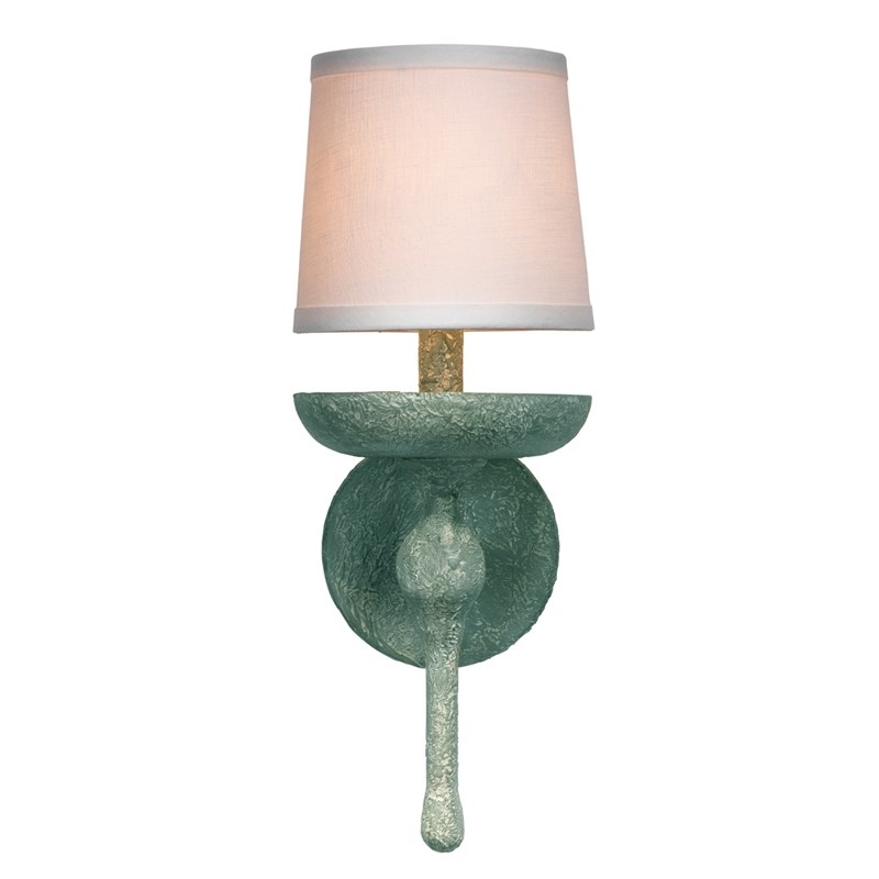 J&D Designs Co Concord Transitional Steel Metal/Plaster Wall Sconce in Gray