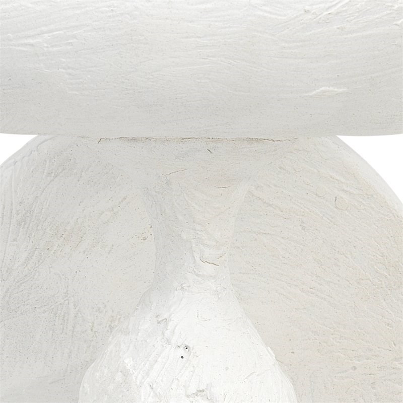 Jamie Young Co Concord Transitional Steel Metal/Plaster Wall Sconce in White