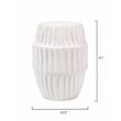 Jamie Young Co Algae Hollow Center Coastal Ceramic Side Table in White