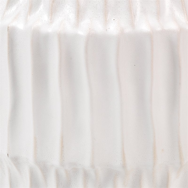 Jamie Young Co Algae Hollow Center Coastal Ceramic Side Table in White