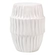 Jamie Young Co Algae Hollow Center Coastal Ceramic Side Table in White