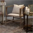 J&D Designs Co Grayson Coastal Driftwood Arm Chair in Natural Gray