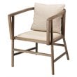 J&D Designs Co Grayson Coastal Driftwood Arm Chair in Natural Gray