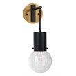 J&D Designs Co Strada Modern Steel Metal/Glass Pendant Sconce in Antique Brass