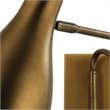 J&D Designs Co Lenz Swing Arm Steel Metal Wall Sconce in Antique Brass