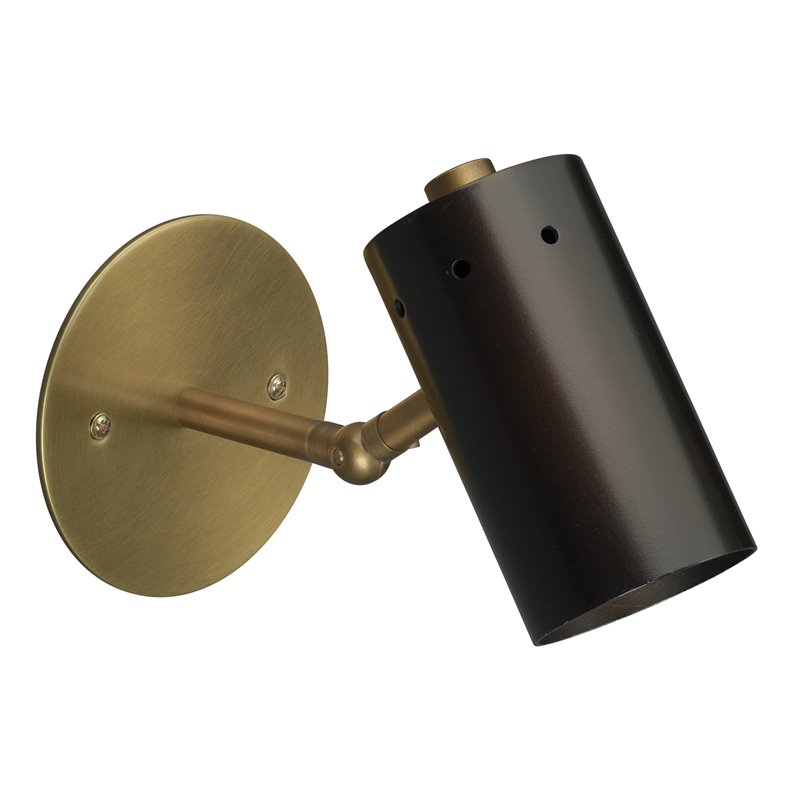 J&D Designs Co Milano Mid-Century Steel Metal Sconce in Oil Rubbed Bronze