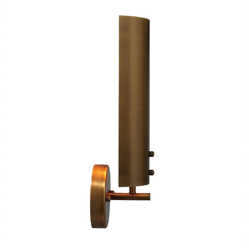 J&D Designs Co Olympic Modern Steel Metal Wall Sconce in Antique Brass