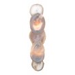 J&D Designs Co Trinity 5-Slice Agate /Steel Metal Wall Sconce in Antique Brass