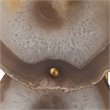 J&D Designs Co Trinity 3-Slice Agate/Steel Metal Wall Sconce in Antique Brass