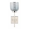J&D Designs Co Vapor Single Glass/Iron Metal Wall Sconce in Opal/Nickel