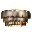 J&D Designs Co Calypso Transitional Iron Metal 3-Tier Chandelier in Gold