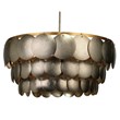 J&D Designs Co Calypso Transitional Iron Metal 3-Tier Chandelier in Gold