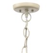 J&D Designs Co Canal Coastal Iron Mango Wood Pendant in Off White Beads
