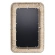 Jamie Young Co Hollis Rectangle Coastal Straw Rope Rattan Wall Mirror in Natural