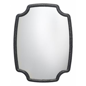 J&D Designs Co Selene Traditional Resin Mirror in Textured Charcoal