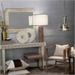 J&D Designs Co Clyde Contemporary Glass/Metal Pendant in Clear/Gunmetal Gray